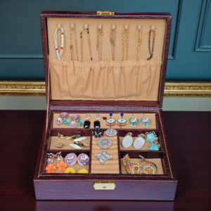 2 Layer Leather Jewelry Box