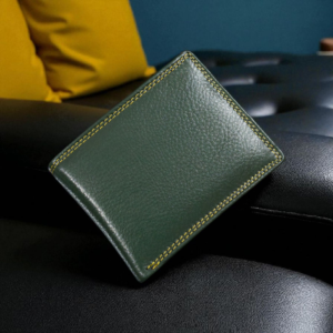 green leather wallet for mens, rfid wallet gift for mens