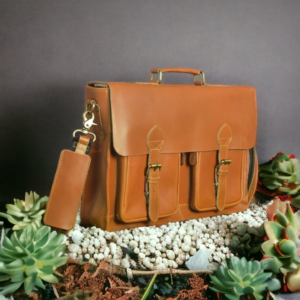 leather laptop briefcase for men